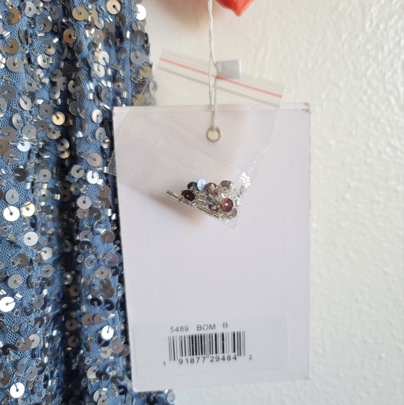 Mac Duggal Blue Sequin Gown - Picture 13 of 13